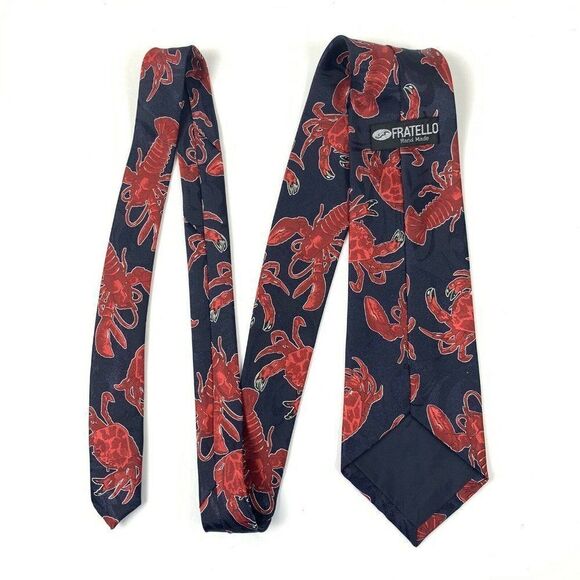 Fratello Mens Necktie Ocean Lobster Crab Novelty - Picture 5 of 6